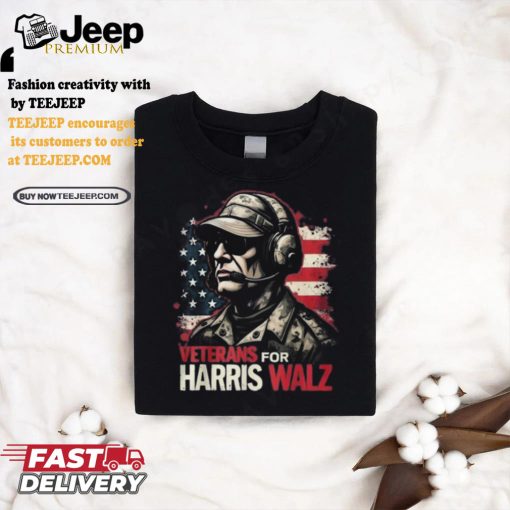 Official Veterans for Harris walz 2024 Kamala Harris tim walz veteran T shirt