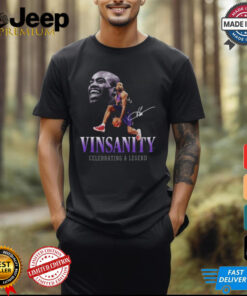 Official Vince Carter Vinsanity Toronto Raptors Celebrating A Legend Signature t shirt