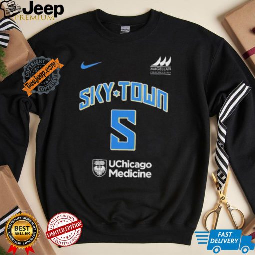 Official WNBA Chicago Sky Angel Reese Sky Town Consecutive Double Doubles Shirt