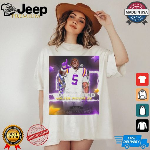 Official Walter Mathis Jr. 1000% Committed To Geaux LSU Tigers Poster t shirt