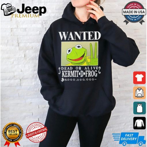 Official Wanted Dead Or Alive Kermit D. Frog New t shirt