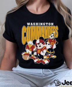 Official Washington Commanders Mickey Donald Duck And Goofy Football Team 2024 T shirt