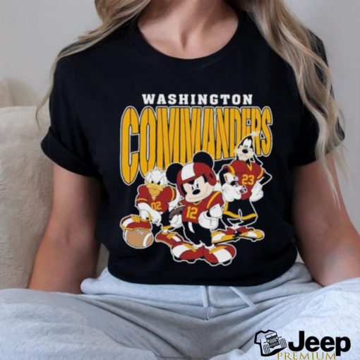 Official Washington Commanders Mickey Donald Duck And Goofy Football Team 2024 T shirt