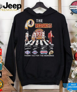 Official Washington Redskins 92th Anniversary Thank You For The Memories Signatures shirt