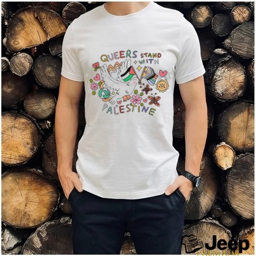 Official We Are Print Social Store Queers Stand With Palestine Shirt