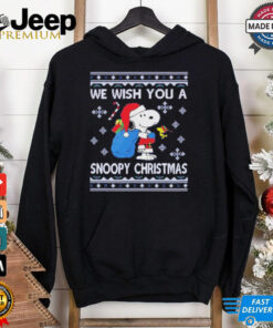 Official We Wish You A Snoopy Christmas Ugly Christmas Shirt