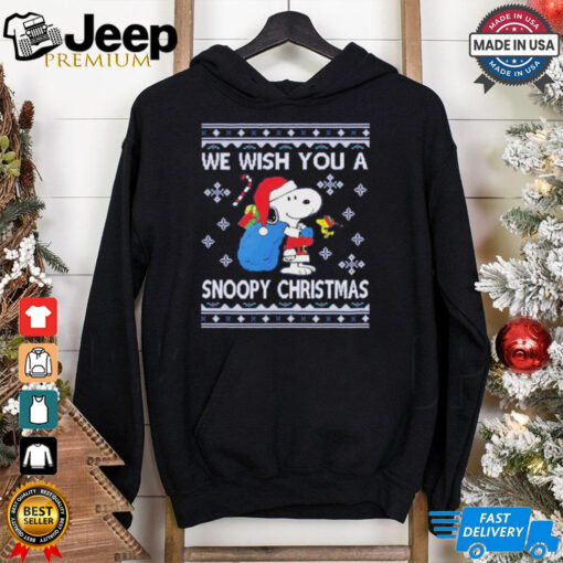 Official We Wish You A Snoopy Christmas Ugly Christmas Shirt