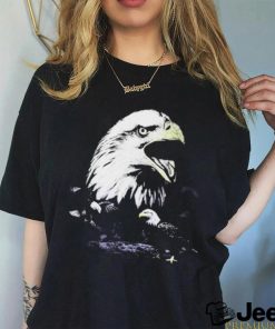 Official We don’t trust you eagles distressed hem vintage t shirt