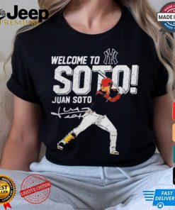 Official Welcome To New York Yankees Juan Soto Shirt