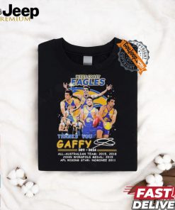 Official West Coast Eagles Thank You Gaffy 2011 2024 Signature Shirt