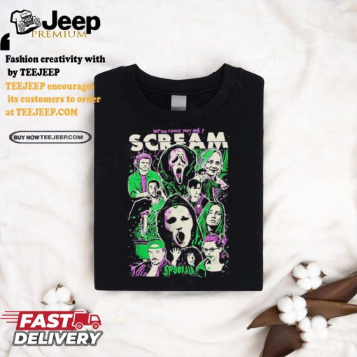 Official What’s Your Favorite Scary Movie Scream Characters Spookala T shirt