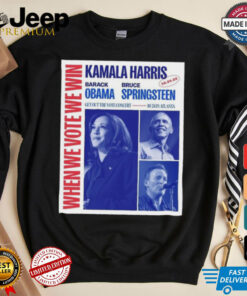 Official When We Vote We Win Kamala Harris Barack Obama Atlanta 24 Oct 2024 Poster Shirt