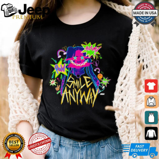 Official Willow Nightingale – Smile Anyways Pow Blam AEW t shirt