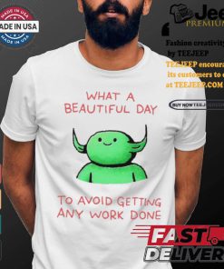 Official Wizard Of Barge What A Beautiful Day To Avoid Getting Any Work Done t shirt