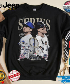 Official World Series Shohei Ohtani Los Angeles Dodgers Vs Aaron Judge New York Yankees MLB Baseball 2024 Signatures Vintage t shirt