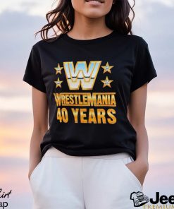 Official Wrestlemania 40 Over the Years T Shirt