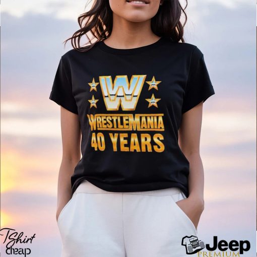 Official Wrestlemania 40 Over the Years T Shirt