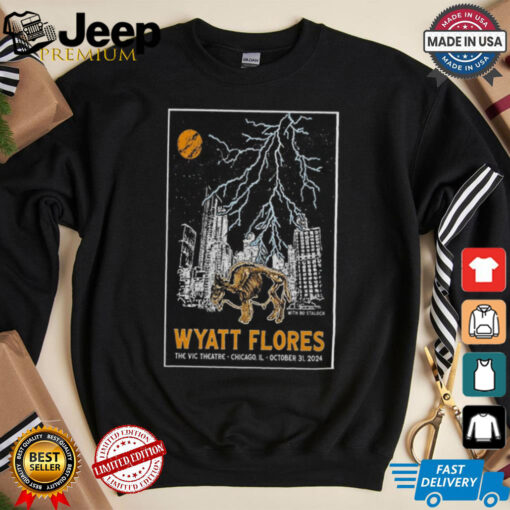 Official Wyatt Flores The Vic Theatre October 31 2024 Chicago, IL Tour Poster Shirt