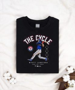 Official Wyatt Langford Texas Rangers The Cycle June 30th 2024 t shirt