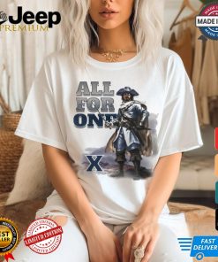 Official Xavier University All for One Painted Musketeer Graphic t shirt