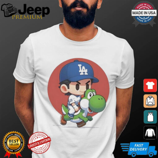 Official Yoshinobu Yamamoto Doyers Dave Yoshi Shirt