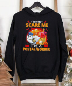 Official You Can’t Scare Me I’m A Postal Worker Ghost Halloween T Shirt