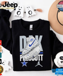 Official Youth Dallas Cowboys Dak Prescott Jordan Brand Kicks Player T Shirt