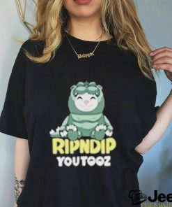 Official Youtooz x ripndip x godzilla shirt