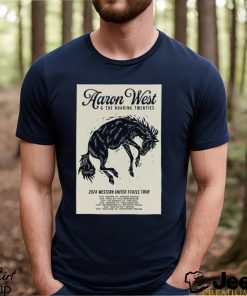 Official aaron West & The Roaring Twenties 2024 Western United States Tour Poster Shirt