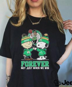 Official boston Celtics Charlie Brown And Snoopy Go Celtics Basketball Shirt