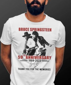 Official bruce Springsteen 59th Anniversary 1964 2023 Thank You For The Memories T Shirt