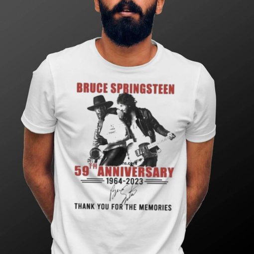 Official bruce Springsteen 59th Anniversary 1964 2023 Thank You For The Memories T Shirt