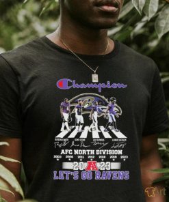 Official champion Baltimore Ravens Abbey Road AFC North Division Champions 2023 Let’s Go Ravens Shirt