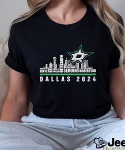 Official dallas Stars Skyline Players Name Dallas 2024 Shirt