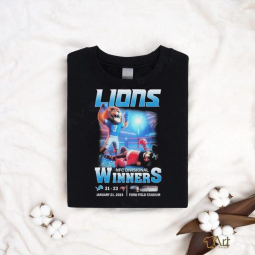 Official detroit Lions 2023 NFC Divisional Winners 31 23 Buccaneers Shirt