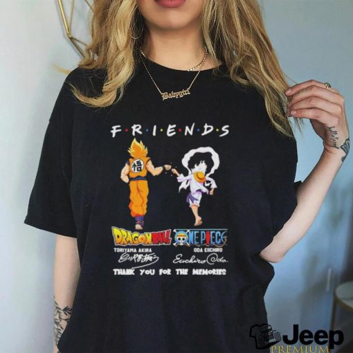 Official dragon Ball One Piece Toriyama Akira Oda Eichiro Friend Forever T Shirt