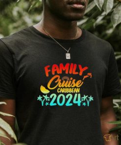 Official family Cruise Caribbean 2024 Vintage Retro Summer Vacation T shirt