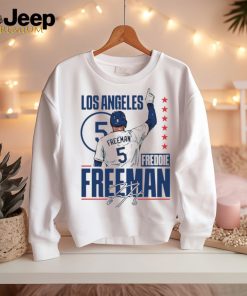 Official freddie Freeman 5 Baseball Player MLB Dodgers Signature Shirt