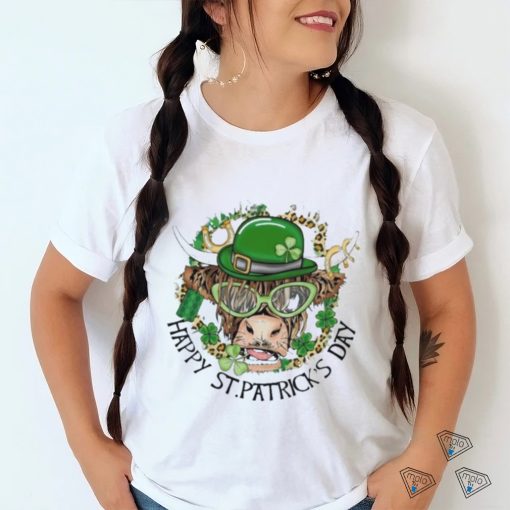 Official happy St Patrick’s Day – Highland Cow 2024 Shirt