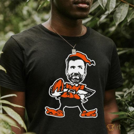 Official joe Flacco Browns Elf Cleveland Browns Logo Shirt