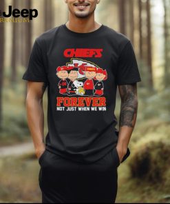 Official kansas City Chiefs Football Snoopy Forever Not Just When We Win T Shirt