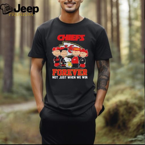 Official kansas City Chiefs Football Snoopy Forever Not Just When We Win T Shirt