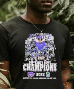 Official kansas State Wildcats Pop Tarts Bowl Champions 2023 December 26 2023 At Camping World Stadium In Orlando Florida T Shirt