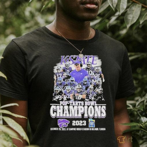 Official kansas State Wildcats Pop Tarts Bowl Champions 2023 December 26 2023 At Camping World Stadium In Orlando Florida T Shirt