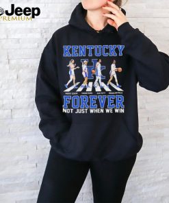 Official kentucky Women’s Basketball Abbey Road Forever Not Just When We Win Shirt