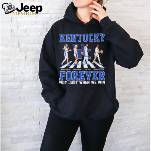 Official kentucky Women’s Basketball Abbey Road Forever Not Just When We Win Shirt