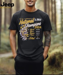 Official lSU Tigers 2024 NCAA Gymnastics National Champs Score Shirt