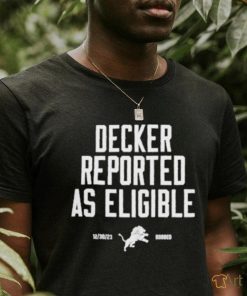 Official lions Decker Reported As Eligible Shirt