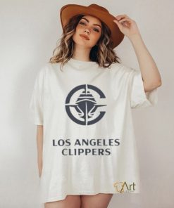 Official los Angeles Clippers Stacked Logo Ss T Shirt