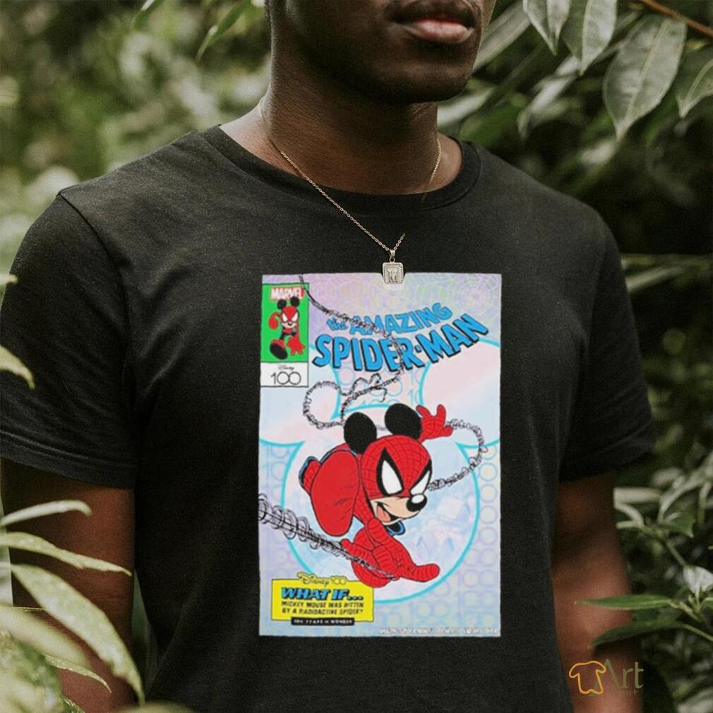 Official marvel Disney 100 Variant Cover Mickey The Amazing Spider Man Unisex T Shirt